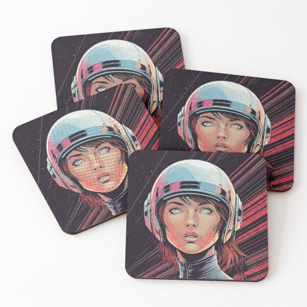 Item preview, Retro Sci Fi Astronaut Girl designed and sold by Eversole Design Co..