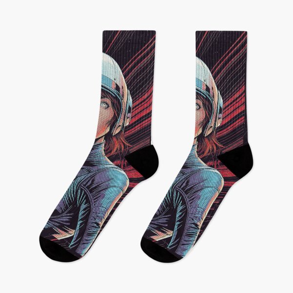 Item preview, Retro Sci Fi Astronaut Girl designed and sold by Eversole Design Co..