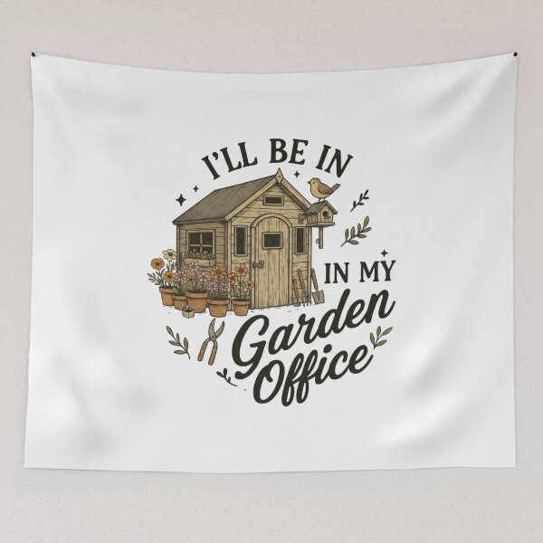 Item preview, Birdhouse Garden Office Shirt | Cute Gardening Tee for Nature Lovers designed and sold by PrintedWithSoul.