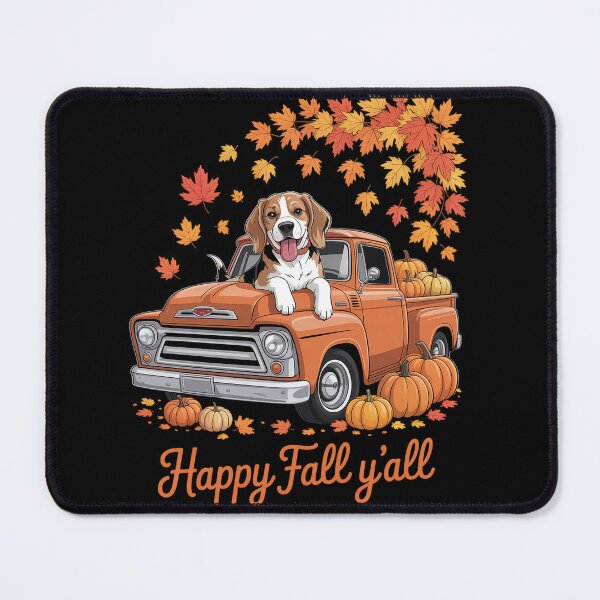 Item preview, Happy Fall Y'all Beagle Dog Truck Pumpkin Autumn Fall designed and sold by milanforbes.