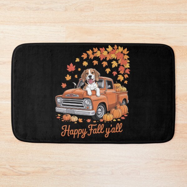 Item preview, Happy Fall Y'all Beagle Dog Truck Pumpkin Autumn Fall  designed and sold by milanforbes.