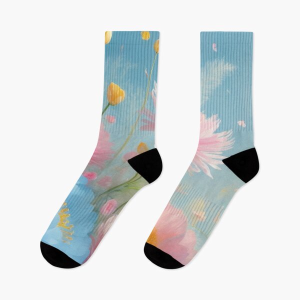 Item preview, Ethereal Pastel Blossoms Dancing In Dreamlight Sky designed and sold by ArtComixHaven.