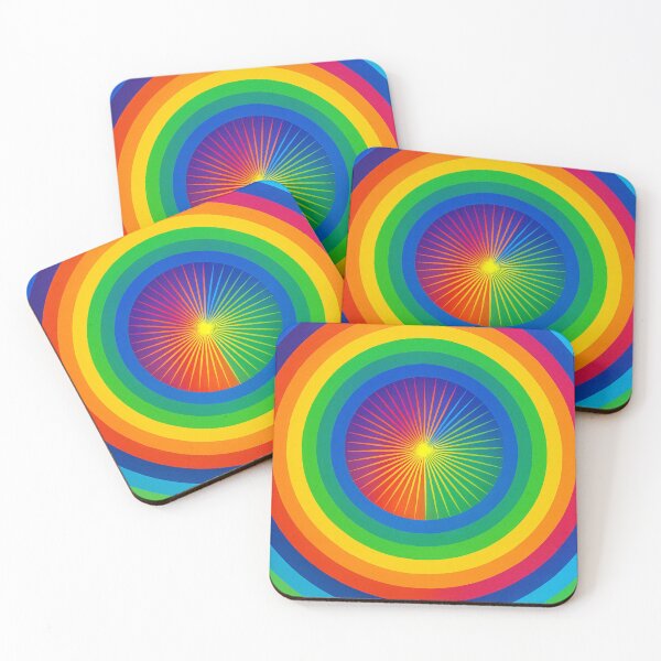 Item preview, Radiant vortices of color circles designed and sold by Sigtrix.
