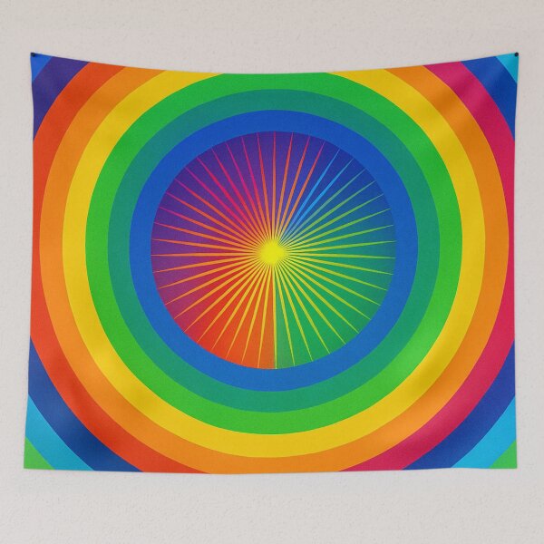 Item preview, Radiant vortices of color circles designed and sold by Sigtrix.