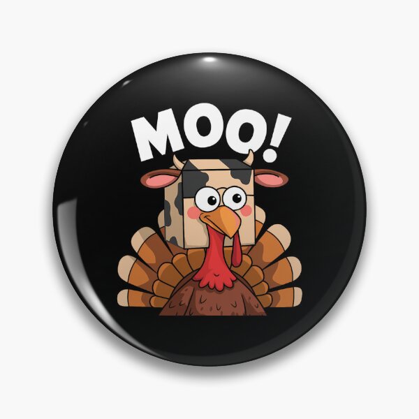 Item preview, Funny Holiday Moo Day Cow Thanksgiving 90s Festive Turkey designed and sold by rebeccathanuos.