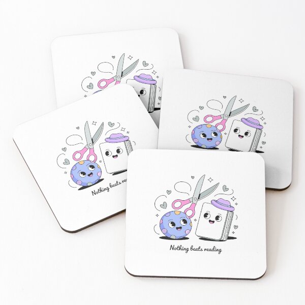 Item preview, Nothing Beats Reading Rock Paper Scissors Book Lover Teacher  designed and sold by TiredPack.