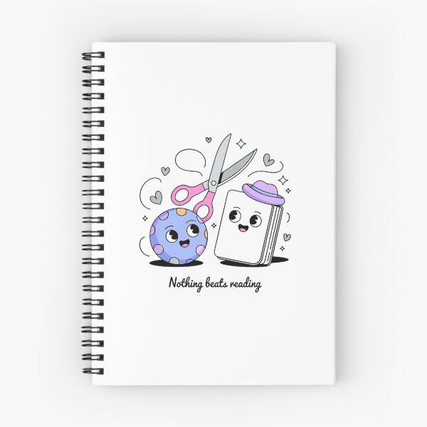 Item preview, Nothing Beats Reading Rock Paper Scissors Book Lover Teacher  designed and sold by TiredPack.