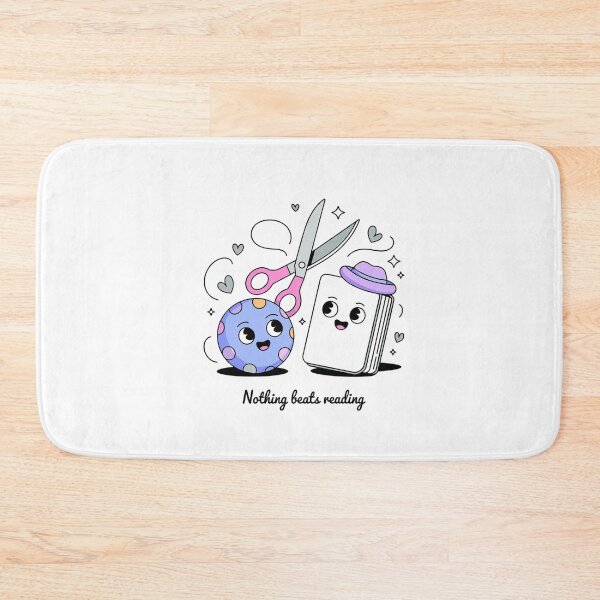 Item preview, Nothing Beats Reading Rock Paper Scissors Book Lover Teacher  designed and sold by TiredPack.
