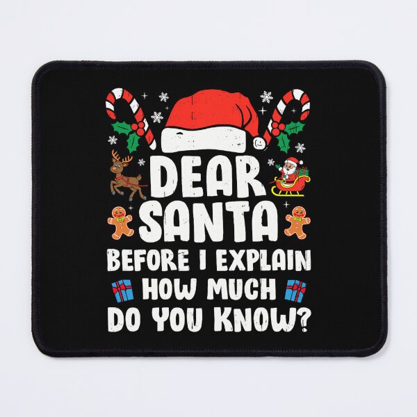 Item preview, Santa Christmas Naughty Funny Can Explain Dear The Santa List I On designed and sold by JoelyNavarro.