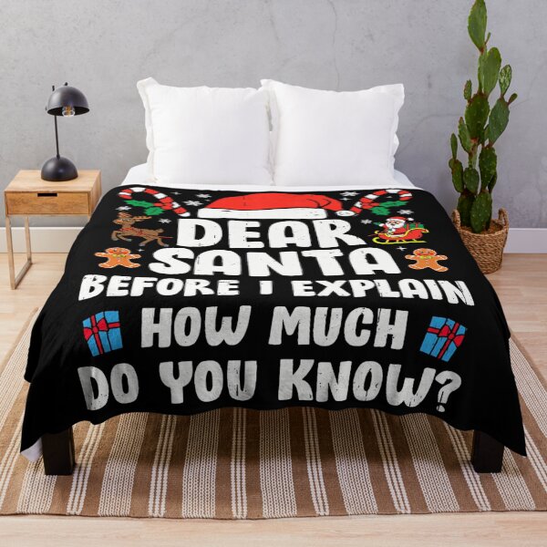 Item preview, Santa Christmas Naughty Funny Can Explain Dear The Santa List I On designed and sold by JoelyNavarro.
