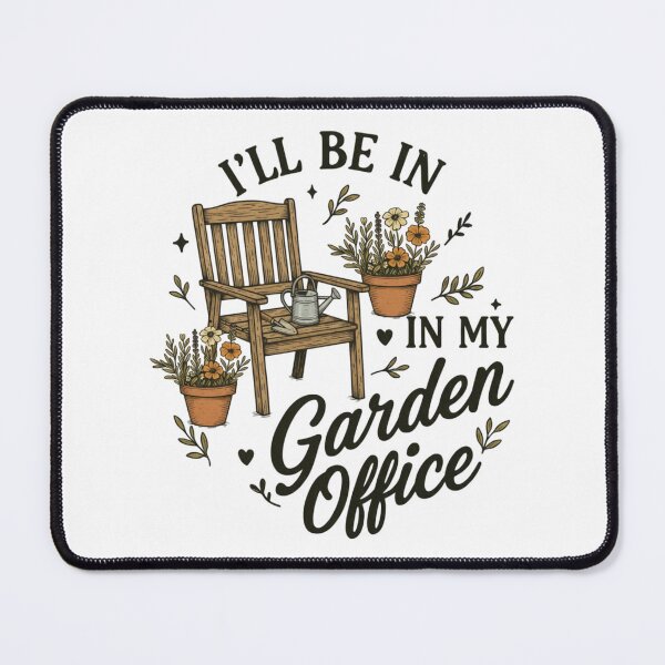 Item preview, Garden Chair Garden Office Shirt | Relaxed Gardening Tee designed and sold by PrintedWithSoul.