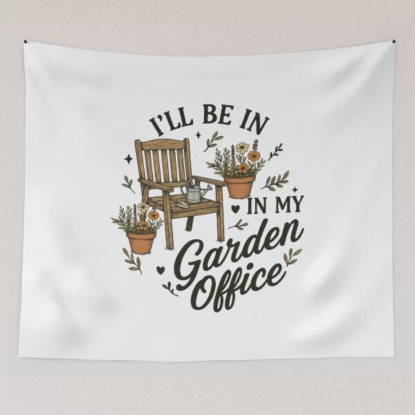 Item preview, Garden Chair Garden Office Shirt | Relaxed Gardening Tee designed and sold by PrintedWithSoul.