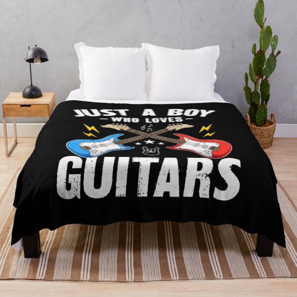 Item preview, Just A Boy Who Loves Guitars Cool Guitar Guitarist Boys Kids designed and sold by JosephineEdith1.