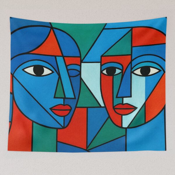 Item preview, Geometric Faces in Color designed and sold by Sigtrix.