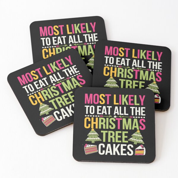 Item preview, The Retro Vintage Funny Likely Classic All Most Cakes Christmas To Tree Eat designed and sold by MediarMedic.