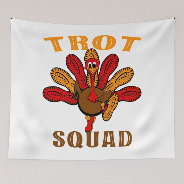 Item preview, Trot Thanksgiving 80s Happy Squad Fall Gobble Cute designed and sold by CalvinVanAuken.