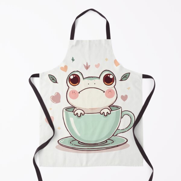Item preview, Kawaii Frog in Teacup – Cute Pastel Chibi Frog Design designed and sold by Visualynx.