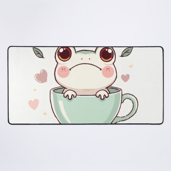 Item preview, Kawaii Frog in Teacup – Cute Pastel Chibi Frog Design designed and sold by Visualynx.