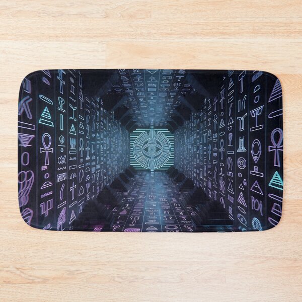 Item preview, 3D Perspectives, Cyberpunk Egyptian Hieroglyphics, Symmetrical Textures (image size 8320x12480) designed and sold by Digital-Davinci.