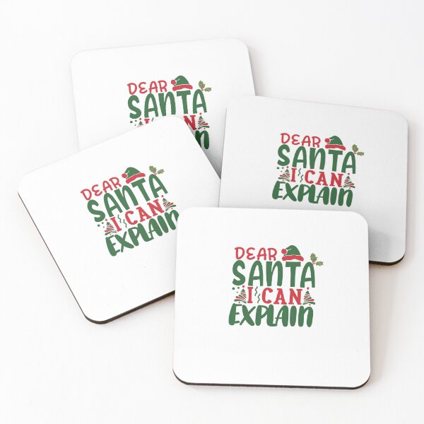 Item preview, I Can Explain, Santa – Cute Holiday Humor Print designed and sold by Fouziaart08.