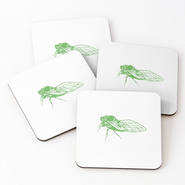 Item preview, Green Cicada Silhouette Art designed and sold by JollyCritters.