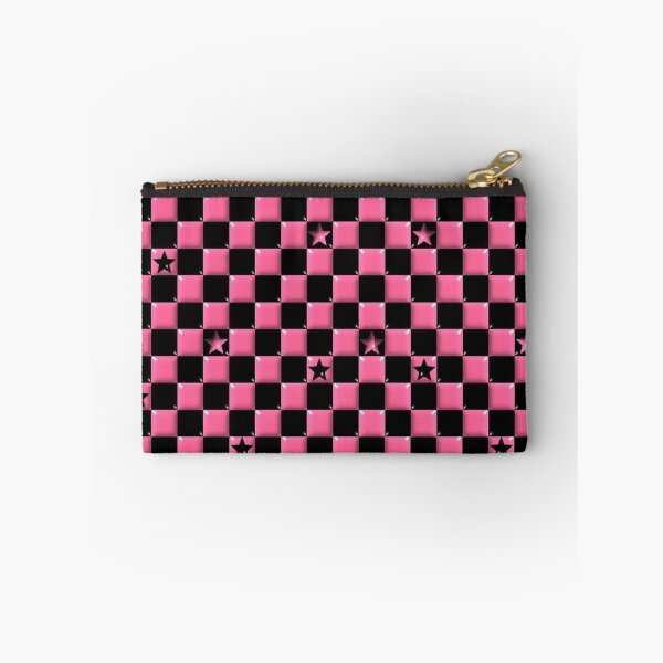 Item preview, Y2K Scene Pink Checker Stars – Emo & Alt Girl Pattern designed and sold by bunnyreeaa.
