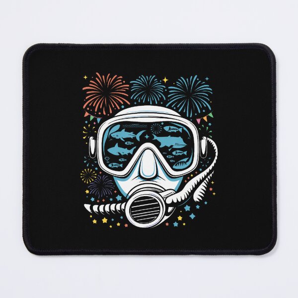 Item preview, New Year Scuba Diving Goggles Under Water Scuba Diver designed and sold by KathleenEliza.