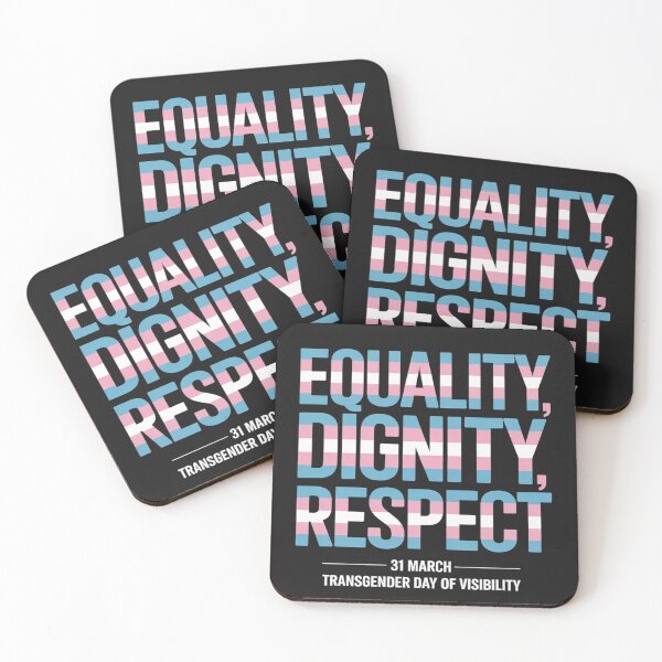 Item preview, Equality Dignity Respect Pride Transgender Day Of Visibility designed and sold by Eskomeranola.
