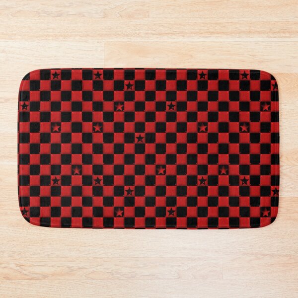 Item preview, Y2K Scene Red Checker Stars – Emo Punk Aesthetic Pattern designed and sold by bunnyreeaa.