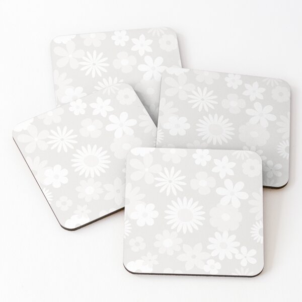 Item preview, Daisy Flowers, Retro Chamomiles Seamless Pattern in White neutral, Cloud dancer Color 2026 designed and sold by CHERRY--SHOP.
