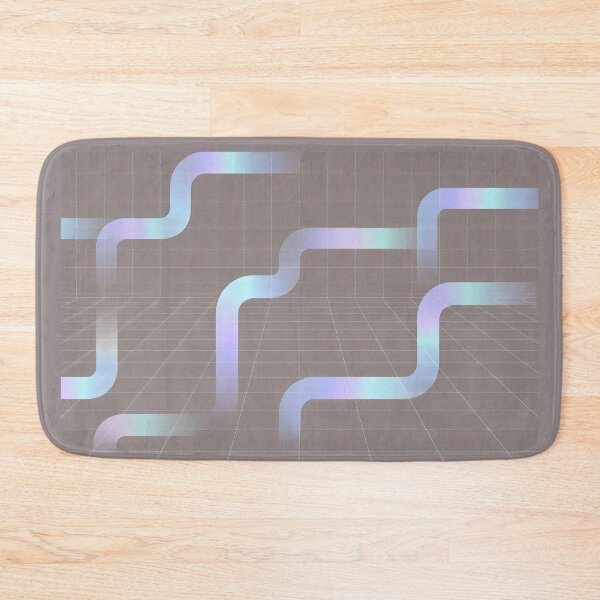 Item preview, Holographic Ribbon Grid Abstract Digital Flow Design designed and sold by SplashTastic.
