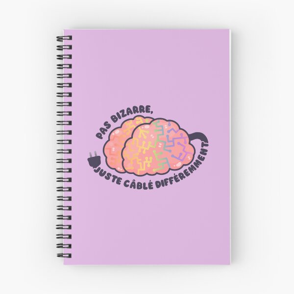 Item preview, Illustration: Brain "Not weird, Just wired differently" - Rainbow Neural Circuits - Neurodiversity Art (ADHD, ASD, Giftedness...) designed and sold by Psycho - Mental Health Awareness.