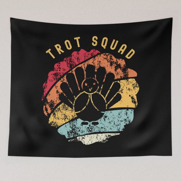 Item preview, Squad Fall Happy Trot Thanksgiving Cute Gobble 80s designed and sold by CalvinVanAuken.