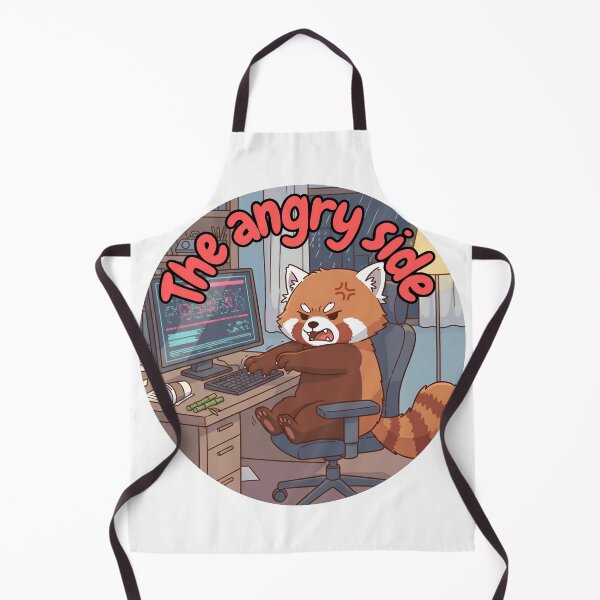 Item preview, The Angry Side | Irritated Red Panda Illustration  designed and sold by Pets & Memes & Stuff.