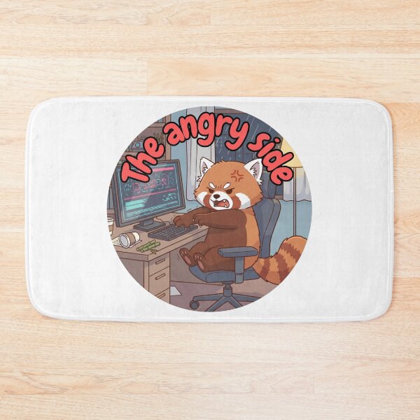 Item preview, The Angry Side | Irritated Red Panda Illustration  designed and sold by Pets & Memes & Stuff.
