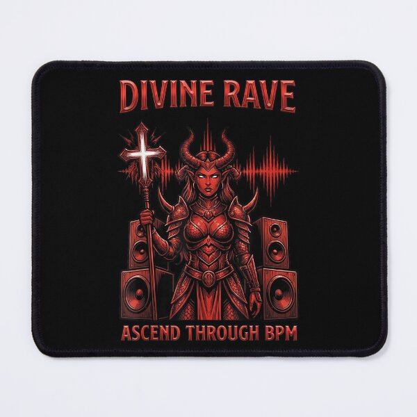 Item preview, Divine Rave Queen Ascend Through BPM Hard Techno designed and sold by Stephenbaile.