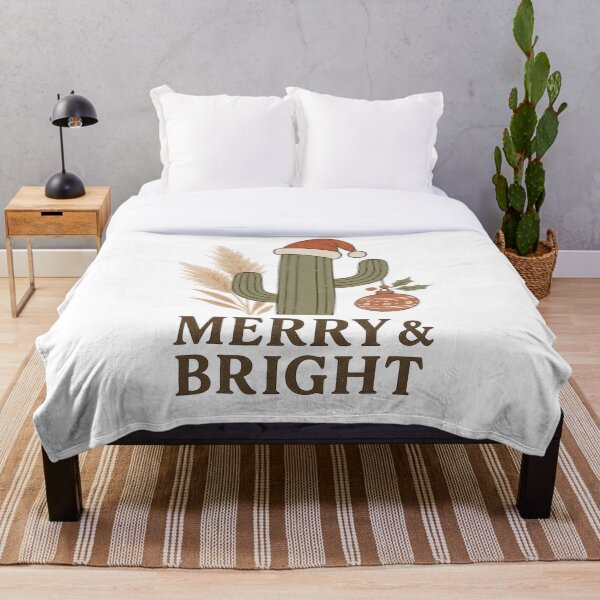 Item preview, Feliz y Brillante Navidad con Cactus – Fiesta Boho Occidental designed and sold by PunchDrop.