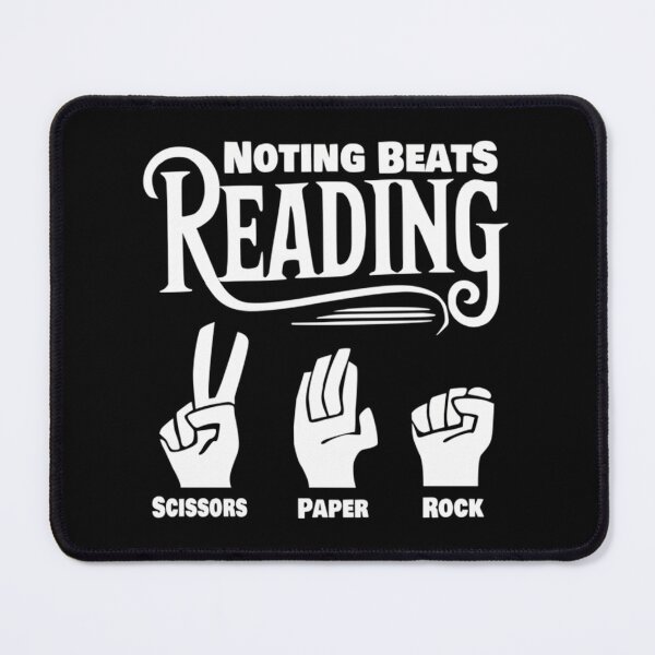 Item preview, Nothing Beats Reading Rock Paper Scissors designed and sold by JosephineEdith1.