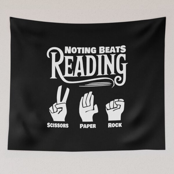 Item preview, Nothing Beats Reading Rock Paper Scissors designed and sold by JosephineEdith1.