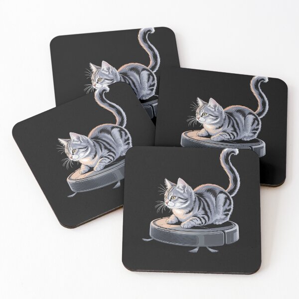 Item preview, Cute Cat Robot Vacuum Cleaner designed and sold by MooonTees.