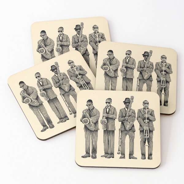 Item preview, Jazz Quartet in Monochrome designed and sold by lautir.