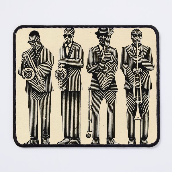 Item preview, Jazz Quartet in Monochrome designed and sold by lautir.