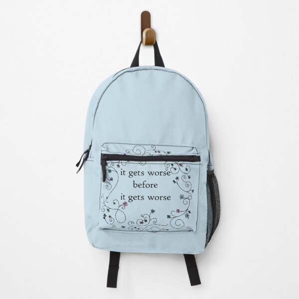 Item preview, It Gets Worse Before It Gets Worse Floral Funny Quotes designed and sold by ellenhenry.