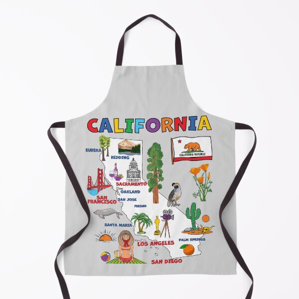 Item preview, California Dreamin' - Vibrant Illustrated Map of the Golden State designed and sold by mashmosh.