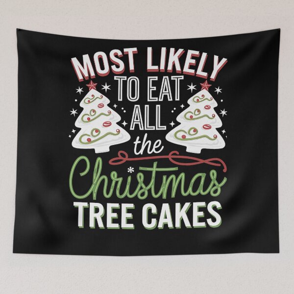 Item preview, Most Vintage Likely All Christmas Funny Cakes The To Eat Retro Classic Tree designed and sold by MediarMedic.