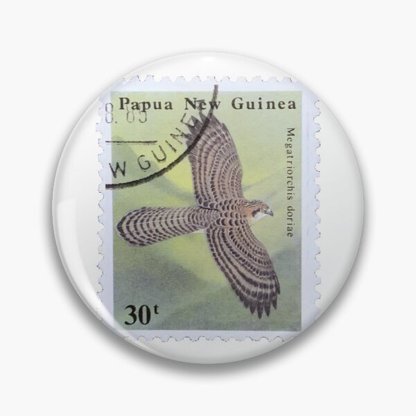 Item preview, Doria Goshawk Papua New Guinea Vintage Postage Stamp designed and sold by red-amber65.