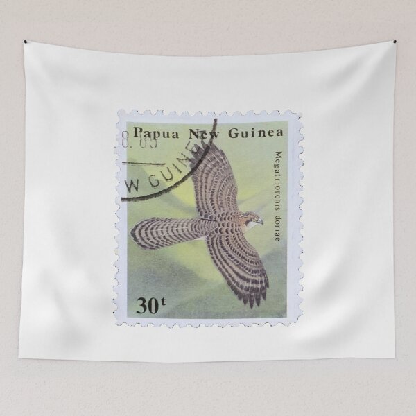 Item preview, Doria Goshawk Papua New Guinea Vintage Postage Stamp designed and sold by red-amber65.