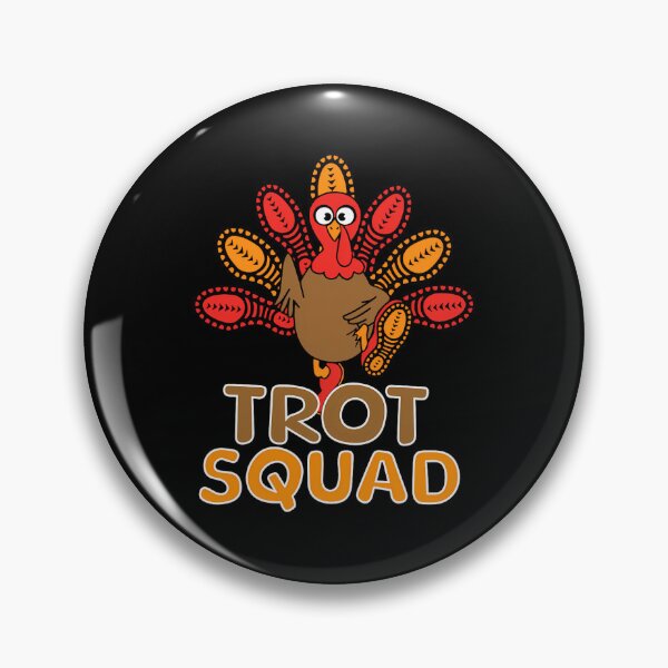 Item preview, Gobble Happy Thanksgiving Fall Trot Squad 80s Cute designed and sold by CalvinVanAuken.