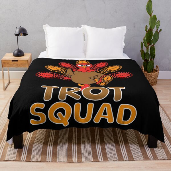 Item preview, Gobble Happy Thanksgiving Fall Trot Squad 80s Cute designed and sold by CalvinVanAuken.