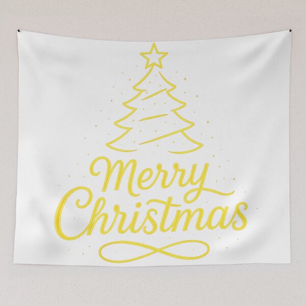 Item preview, Glowing Merry Christmas Tree Neon Art designed and sold by HiteshArt111.